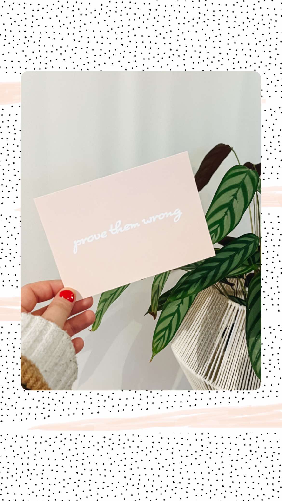 Prove Them Wrong Postcard
