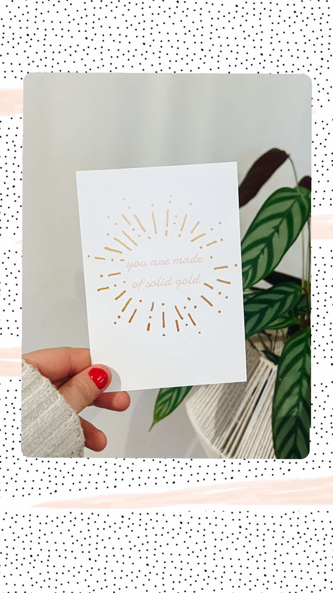 Solid Gold Postcard