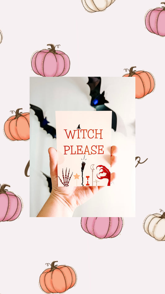 Witch Please Postcard